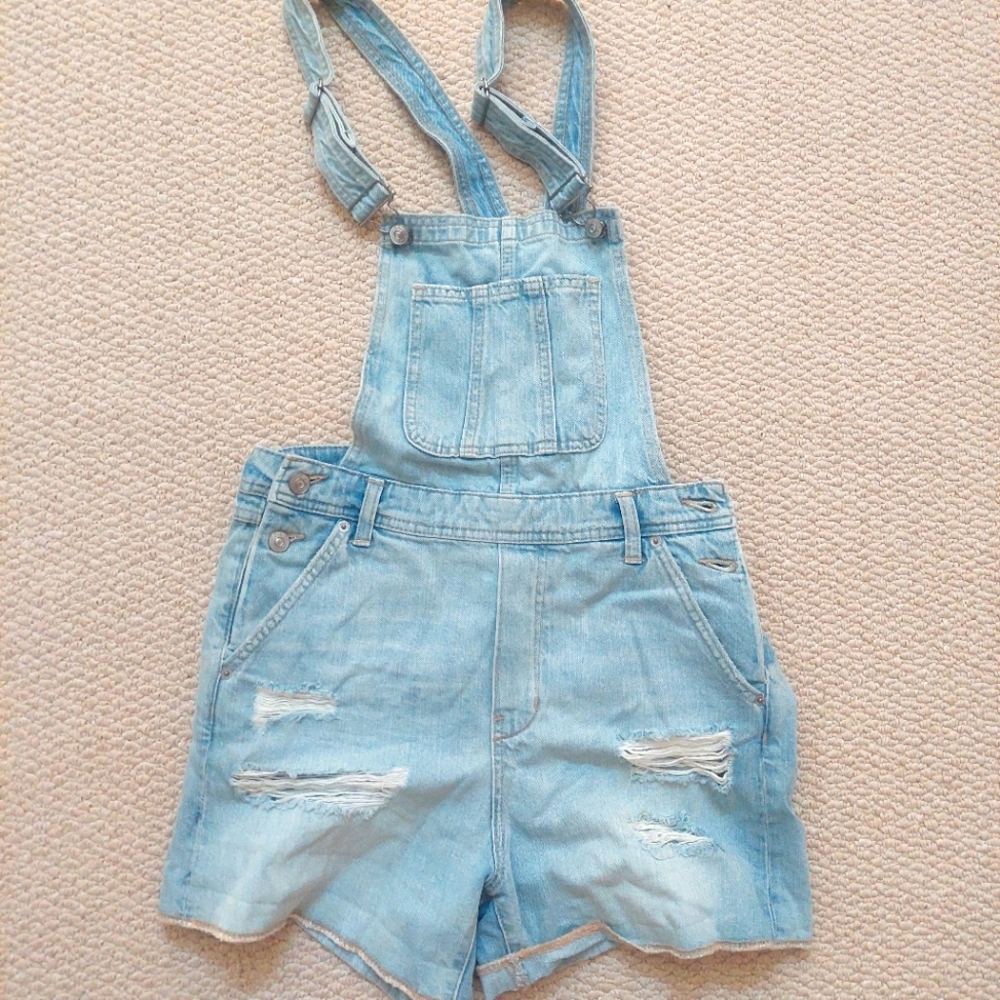 H&M blue jean overalls